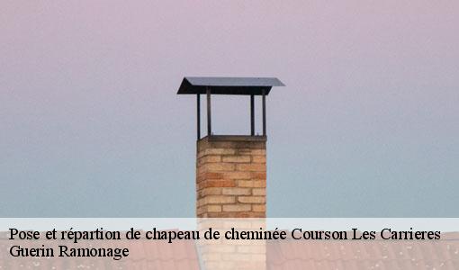Pose et répartion de chapeau de cheminée  courson-les-carrieres-89560 Guerin Ramonage