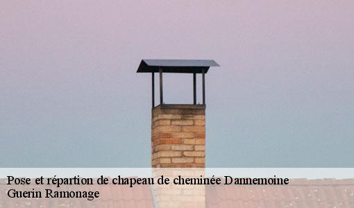 Pose et répartion de chapeau de cheminée dannemoine-89700 Guerin Ramonage
