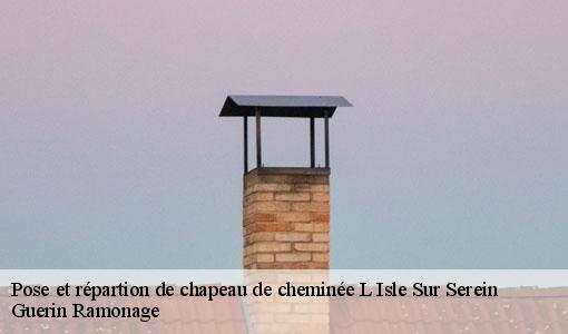 Pose et répartion de chapeau de cheminée  l-isle-sur-serein-89440 Guerin Ramonage