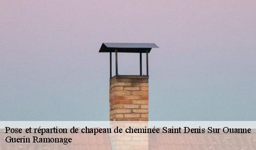 Pose et répartion de chapeau de cheminée saint-denis-sur-ouanne-89120 Guerin Ramonage